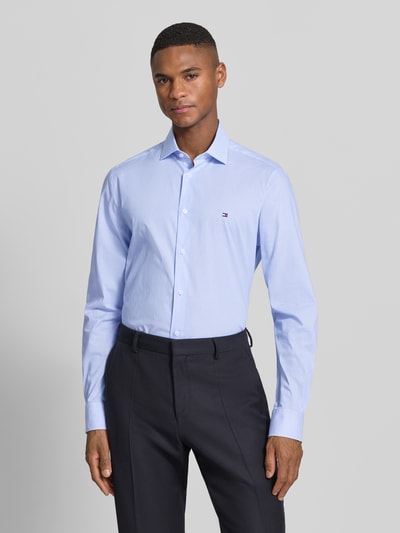 Tommy Hilfiger Koszula biznesowa o kroju tailored fit z mieszanki bawełny Błękitny 4