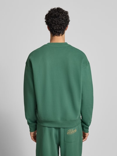 BLKVIS Regular Fit Sweatshirt mit Logo-Print Modell 'Source' Dunkelgruen 5