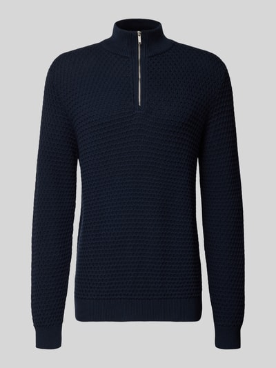 MCNEAL Strickpullover mit gerippten Abschlüssen Dunkelblau 2