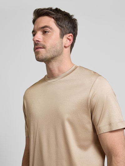 Emporio Armani T-Shirt aus Lyocell-Mix Taupe 3