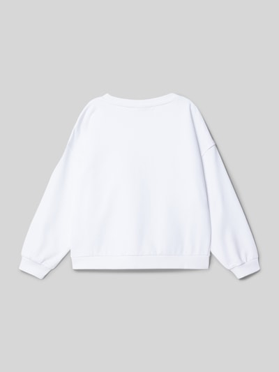 Calvin Klein Jeans Sweatshirt mit Label-Detail Weiss 3