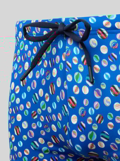 HOM Slim fit zwembroek met tunnelkoord, model 'SoCoa' Marineblauw - 2