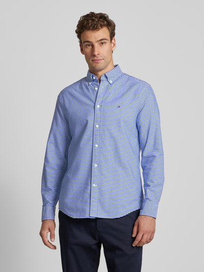 Tommy Hilfiger Regular Fit Freizeithemd mit Button-Down-Kragen Modell 'HERITAGE' Royal 4