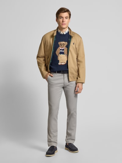 Polo Ralph Lauren Stoffhose mit französischen Eingrifftaschen Mittelgrau 1