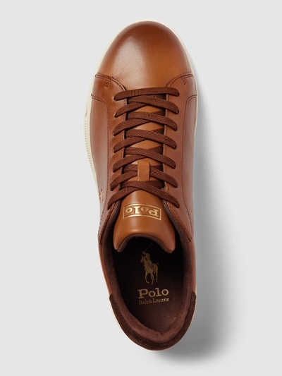 Polo Ralph Lauren Sneakers met labeldetails Cognac - 4
