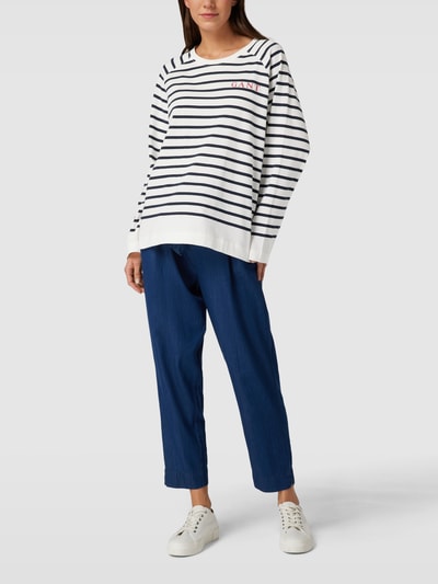 Gant Longsleeve mit Streifenmuster Marine 1