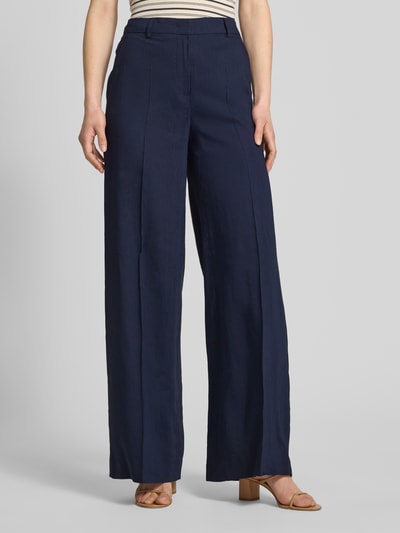 SEDUCTIVE Leinenhose mit Bügelfalten Modell 'SHILOH' Marine 4