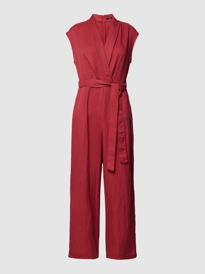 Zero Jumpsuit van lyocellmix met viscose in wikkellook Fuchsia - 2