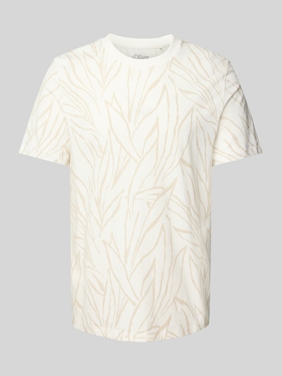 s.Oliver RED LABEL Regular Fit T-Shirt aus reiner Baumwolle Weiss 2