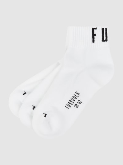 Fussvolk Socken im 3er-Pack Weiss 1