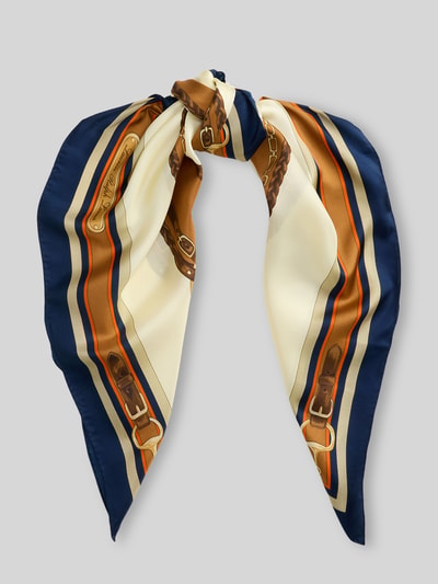 Lauren Ralph Lauren Tuch aus Seide mit Logo-Schriftzug Camel 1