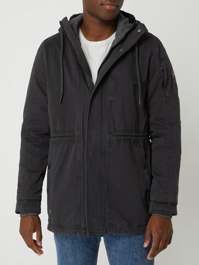 Ragwear Licht gewatteerde parka, model 'Learance' Zwart - 4