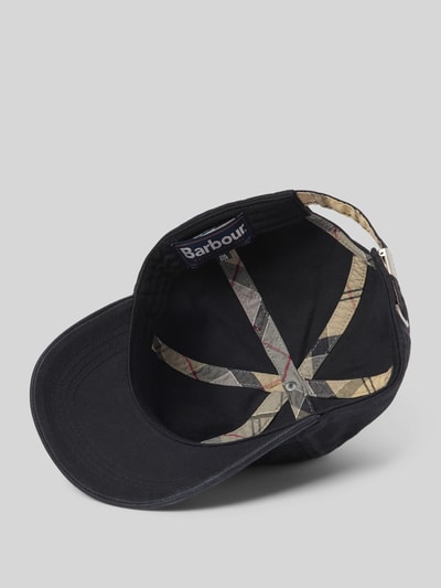 Barbour Basecap aus reiner Baumwolle Modell 'CASCADE' Black 2