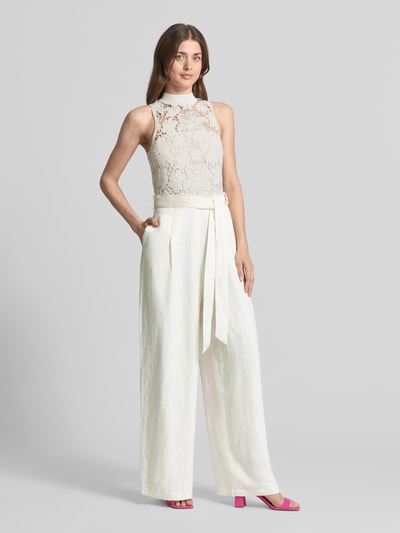 Ted Baker Jumpsuit mit Häkelspitze Modell 'CALANTA' Sand 1