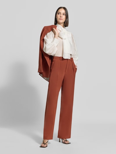Jake*s Collection Regular Fit Langarmbluse aus Lyocell-Mix Offwhite 1
