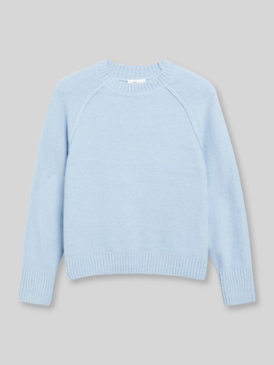 s.Oliver RED LABEL Pullover mit gerippten Bündchen Hellblau 2