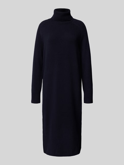 Gant Gebreid jurk met kasjmier en col Marineblauw - 2