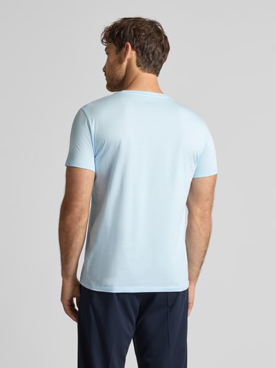 Lacoste T-shirt o kroju regular fit z czystej bawełny Jasnoniebieski 5