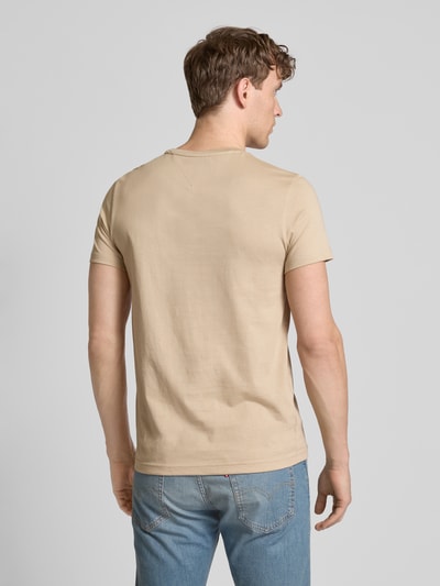 Tommy Hilfiger T-Shirt mit Label-Stitching Beige 5