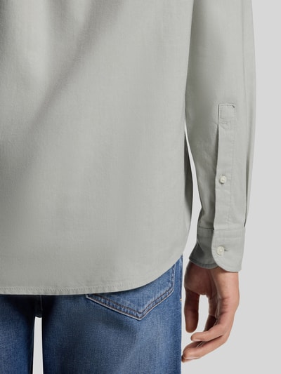 BOSS Orange Regular Fit Businesshemd mit Logo-Stitching Lind 6