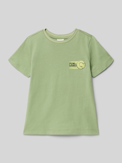 s.Oliver RED LABEL regular fit T-shirt van puur katoen Rietgroen - 1