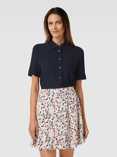 Tommy Hilfiger Bluse mit durchgehender Knopfleiste Modell 'ESSENTIAL FLUID' Dunkelblau 4