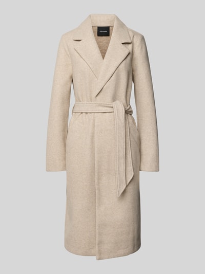 Vero Moda Regular Fit Mantel mit Bindegürtel Modell 'FORTUNEAYA' Offwhite Melange 2