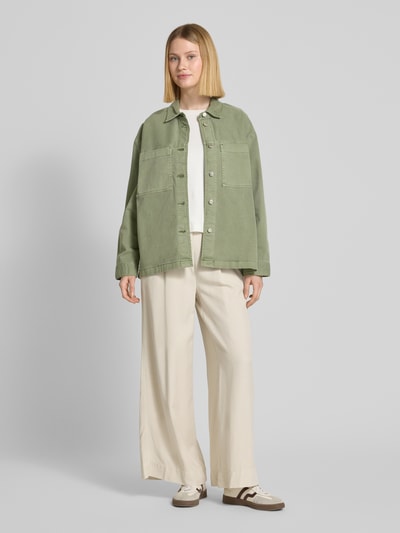 s.Oliver RED LABEL Relaxed Fit Jeansjacke mit Brusttaschen Khaki 1