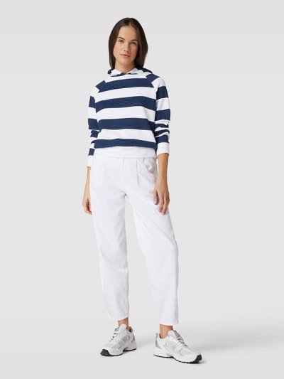 Emily Van den Bergh Hoodie mit Streifenmuster Marine 1