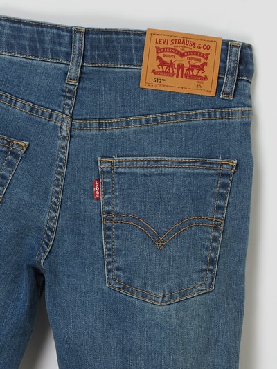 Levi’s® Kids Slim Fit Jeans mit Stretch-Anteil Modell '512'  Jeansblau 4