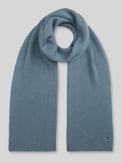 Tommy Hilfiger Schal mit Logo-Detail Rauchblau 1