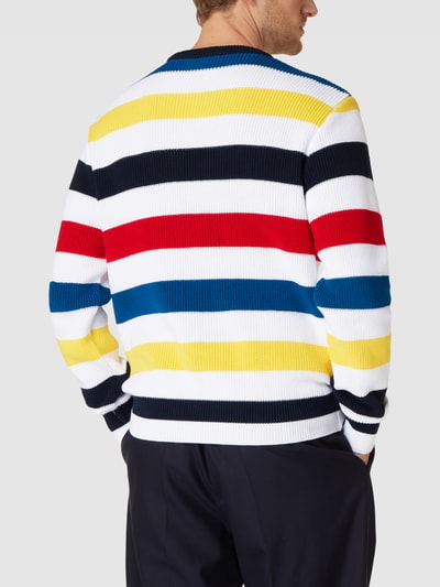 Paul & Shark Strickpullover mit Streifenmuster Weiss 5