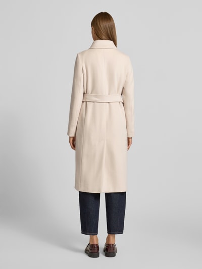 Max Mara Studio Regular fit lange robejas van zuivere scheerwol, model 'BCOLLAG' Beige - 5