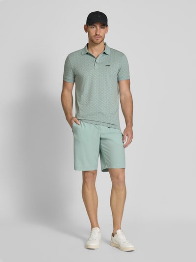 BOSS Green Shorts mit Gesäßtasche Modell 'Speedflex' Mint 1
