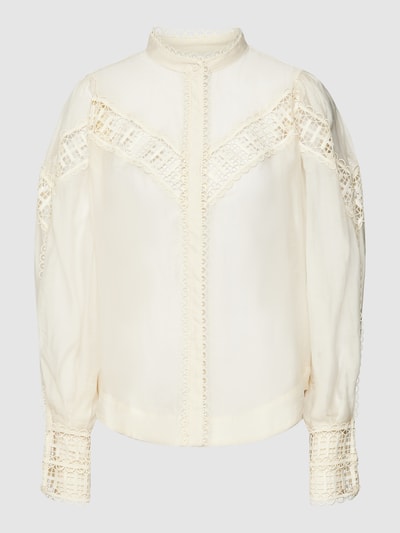 Copenhagen Muse Blouse met gehaakt kant Offwhite - 2