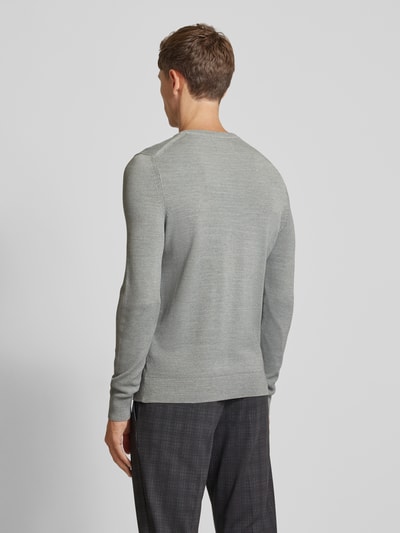 Marc O'Polo Gebreide pullover met structuurmotief Steengrijs - 5