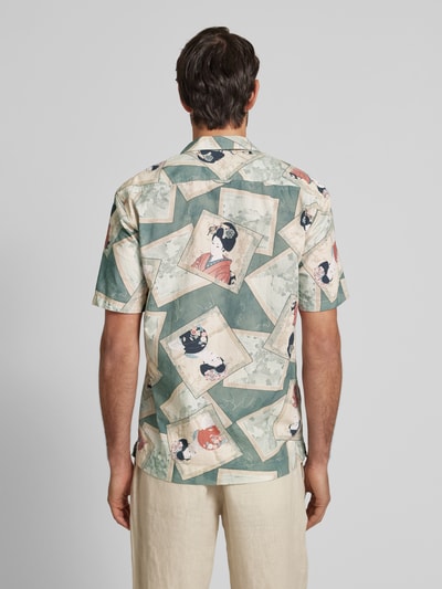 Colours & Sons Regular fit vrijetijdsoverhemd met halflange mouwen Mintgroen - 5