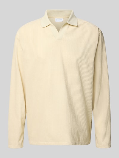 Lindbergh Oversized Poloshirt mit Strukturmuster Stein 2