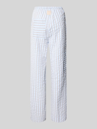 CCDK Copenhagen Spodnie od piżamy z elastycznym pasem model ‘Mila’ Jasnoniebieski 3