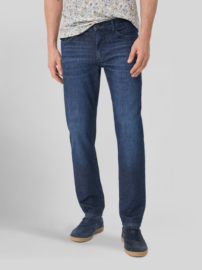 Brax Regular Fit Jeans aus Baumwoll-Kaschmir-Mix Modell 'Cadiz' Marine 4