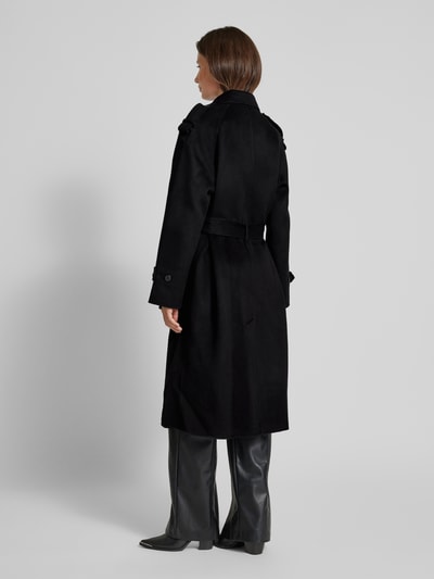 THE KOOPLES Wollmantel mit Bindegürtel Black 5