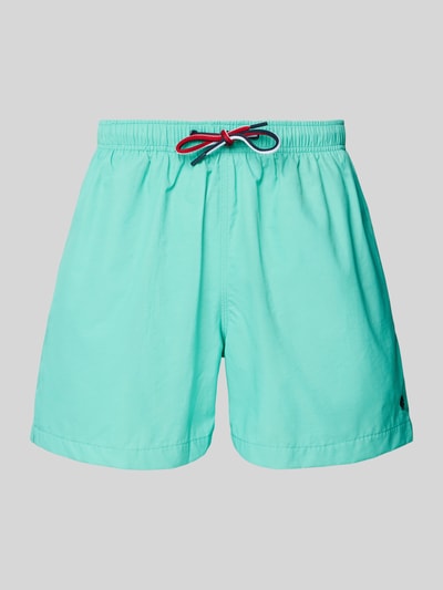 MCNEAL Relaxed Fit Badeshorts mit Logo-Stitching Helltuerkis 1