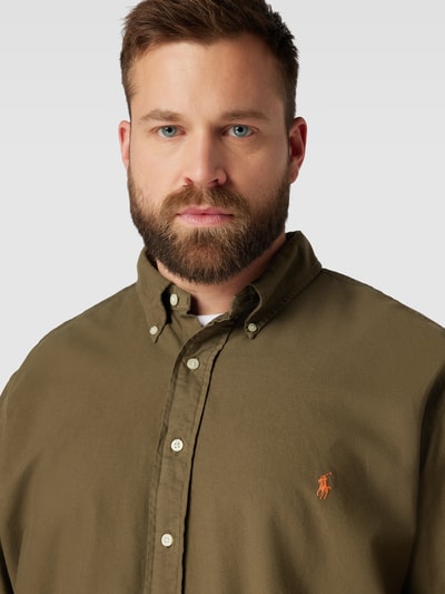Polo Ralph Lauren Big & Tall PLUS SIZE Freizeithemd mit Button-Down-Kragen Oliv 3