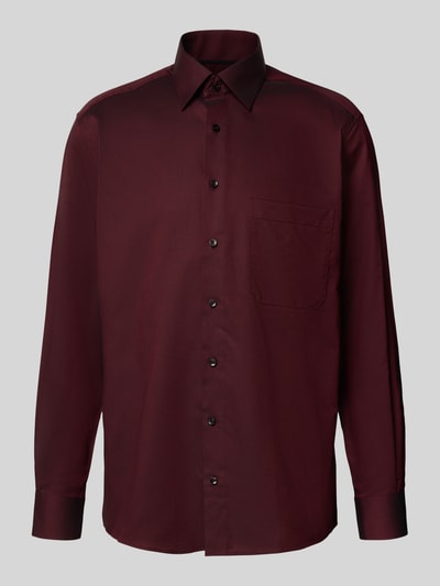 ETERNA Comfort fit zakelijk overhemd met knoopsluiting Bordeaux - 2