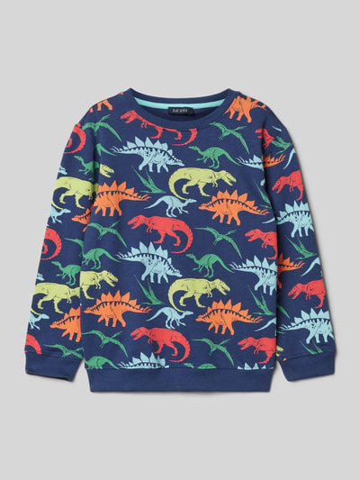 Blue Seven Sweatshirt met ribboorden Marineblauw - 1