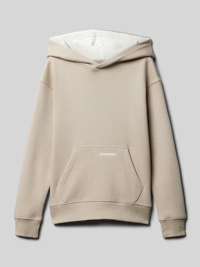 Jack & Jones Loose Fit Hoodie mit Känguru-Tasche Modell 'ELEGACY' Sand 1