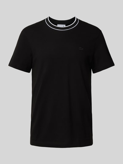 Lacoste T-shirt met labelstitching Zwart - 2