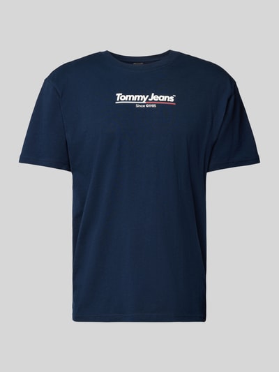 Tommy Jeans T-shirt z nadrukiem z logo Granatowy 2