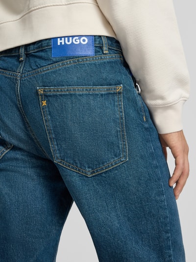 HUGO Blue Straight Fit Jeans aus Baumwoll-Mix Modell 'Jonah' Jeansblau 3