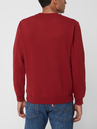 s.Oliver RED LABEL Sweatshirt mit Rundhalsausschnitt Dunkelrot 5